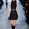 Victoria Beckham Fall 2012 Short Black Sleeveless Dress with Cheerleader Shirt and Turtleneck Top  in Black - Lyst