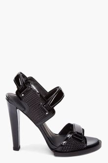 Alexander Wang Black Emina Mesh Heels - Lyst