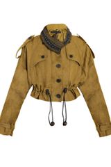 Burberry Prorsum Linen Cropped Jacket