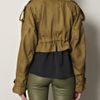 Burberry Prorsum Linen Cropped Jacket in Green - Lyst