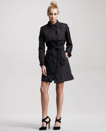  Kelly Belted Silk Trench Dress 