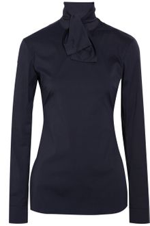 Jil Sander Stretch Cottonblend Top - Lyst