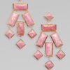 Kara Ross Rhodocrosite Chandelier Earrings in Pink (gold) - Lyst