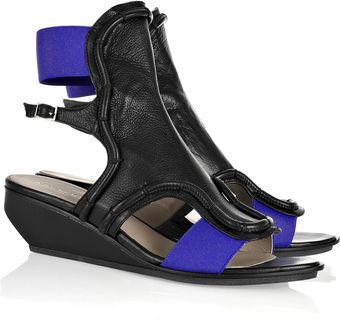 Raphael Young Zeppe Leather Wedge Sandals - Lyst