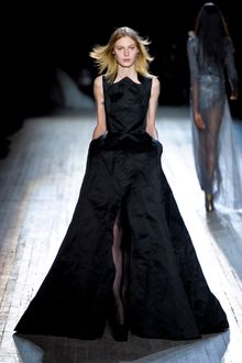Theyskens' Theory Fall 2012 Black Gown With Pockets & Full Skirt With Slit - Lyst