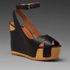 Dolce Vita Jaelyn Leather Wedge Sandal in Black - Lyst