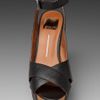 Dolce Vita Jaelyn Leather Wedge Sandal in Black - Lyst