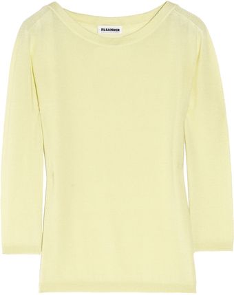 Jil Sander Silk and Cashmere-blend Sweater - Lyst