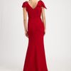 Notte By Marchesa Silk Bow Gown in Red - Lyst