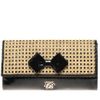 Ted Baker Galar Straw Clutch Bag in Black - Lyst