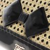 Ted Baker Galar Straw Clutch Bag in Black - Lyst