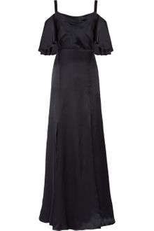 Temperley London Scarlett Cutout-shoulder Silk-satin Gown - Lyst