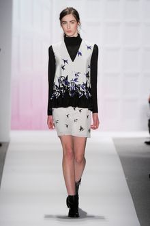 Tibi Fall 2012 Bird Print Mini Skirt - Lyst