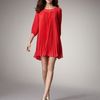 Erin Fetherston Plisse Shift Dress in Pink (popsicle pink) - Lyst