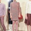 J.crew Fall 2012 3/4 Sleeve Crew Neck Wool Mini Dress In Grey And REd in Gray - Lyst