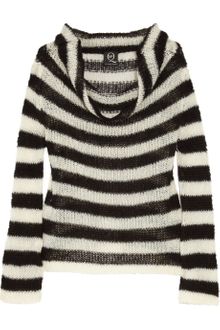 McQ by Alexander McQueen Striped Open-knit Sweater - Lyst