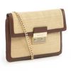 Michael By Michael Kors Sloan Straw Clutch in Brown (natural mocha) - Lyst