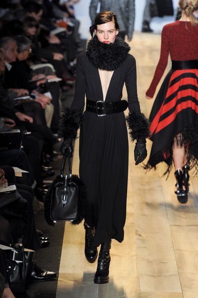 Michael Kors Fall 2012 Lace Up Leather Platform Ankle Boots In Black  in Black - Lyst