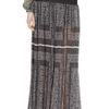 Preen  Pleated Silkorganza and Denim Maxi Skirt in Gray - Lyst