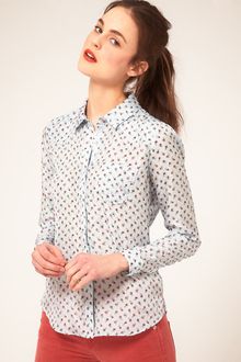 Textile Elizabeth And James Textile Elizabeth and James Rose Bud Print Shirt - Lyst