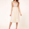 Tfnc Tfnc Midi Dress with Sequin Bodice in Black (goldcream) - Lyst
