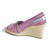 Toms Cruz Woven Wedge Sandal in Purple (fuchsia multi) - Lyst