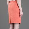 Tory Burch Knitted Skirt in Orange - Lyst