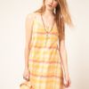 Wrangler Checked Dress in Yellow - Lyst