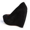 Aldo Abrego Platform Wedge Pump in Black (black suede) - Lyst