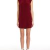 Alexander Wang Duffle Bag Shirt Dress with Open Back in Red (berry) - Lyst
