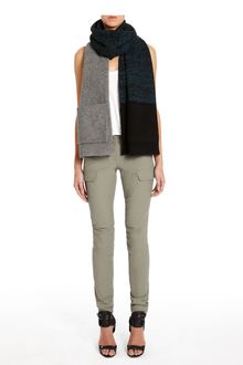 Alexander Wang Marled Color Block Long Scarf With Pockets - Lyst