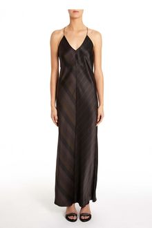 Alexander Wang Silk Stripe Charmeuse Long Slip Dress - Lyst