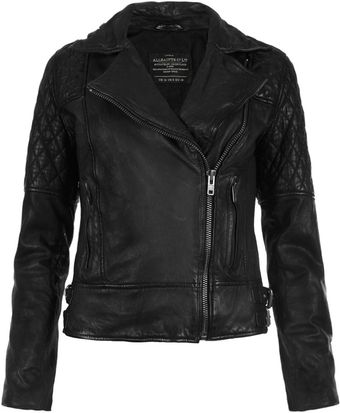 AllSaints Walker Leather Jacket - Lyst