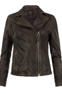 AllSaints Strabler Leather Biker Jacket - Lyst