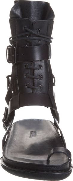 Ann Demeulemeester Tall Gladiator Sandal in Black for Men | Lyst