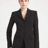 Armani Wool Jacket in Black - Lyst