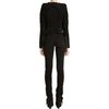 Balmain Suede Slim Pant in Black (gold) - Lyst