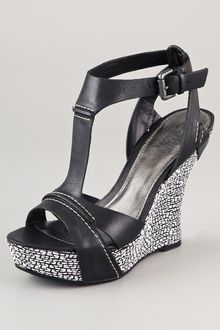 Belle By Sigerson Morrison Celsa Wedge Sandals - Lyst