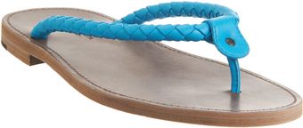 Bottega Veneta Intrecciato Thong Sandal - Lyst