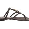 Burberry Check Canvas Jacquard Flat Thong Sandal in Black (b) - Lyst