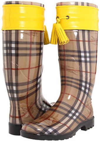 Burberry Haymarket Check Rainboot - Lyst