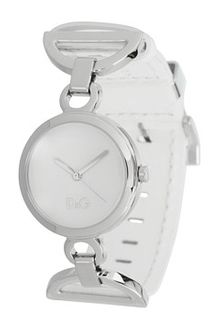 D&G Womens White Leather Strap - Lyst
