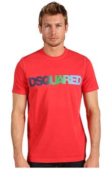 DSquared2 Classic Fit White Fade Pigment Dyed Soft Print Tee - Lyst