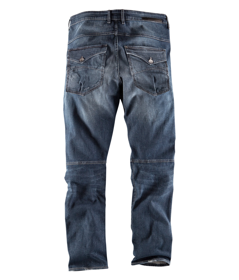 mens blue tapered jeans