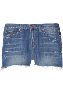 J Brand Low-rise Denim Cut-off Shorts - Lyst