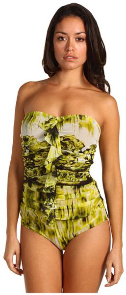  Rose Print Braided Tank Suit 