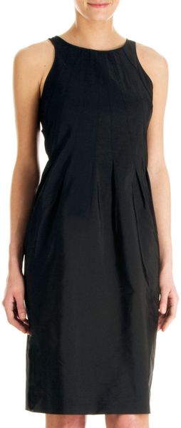 Jil Sander Seam Front Dress in Black - Lyst