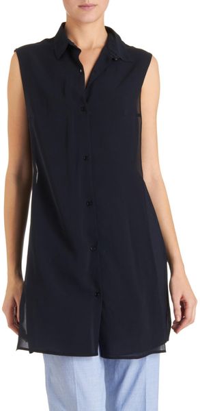 Jil Sander Pleated Shirt Dress - Lyst