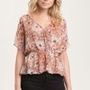 Joie Top Texas Silk Floral in Pink (paprika) - Lyst