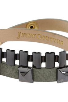 Juicy Couture Leather & Watchband Wrap Bracelet - Lyst